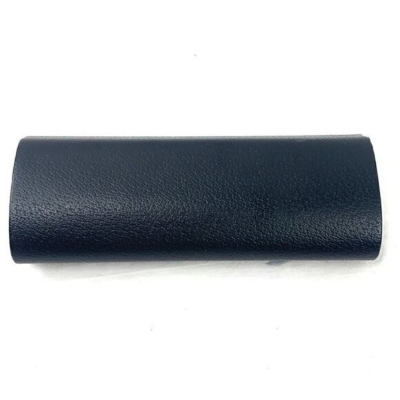 Burberry Sunglasses Case - Slimline Hinged Hard Sided, Black Leather - Picture 4 of 5